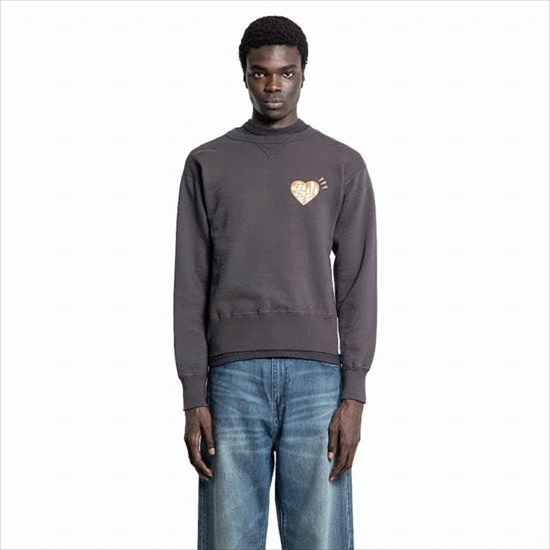 Long-Sleeve Sweatshirt with Graphic Accents and Relaxed Fit