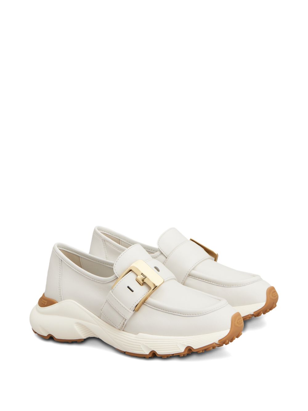 Slip-On Sneakers With Gold-Tone Buckle