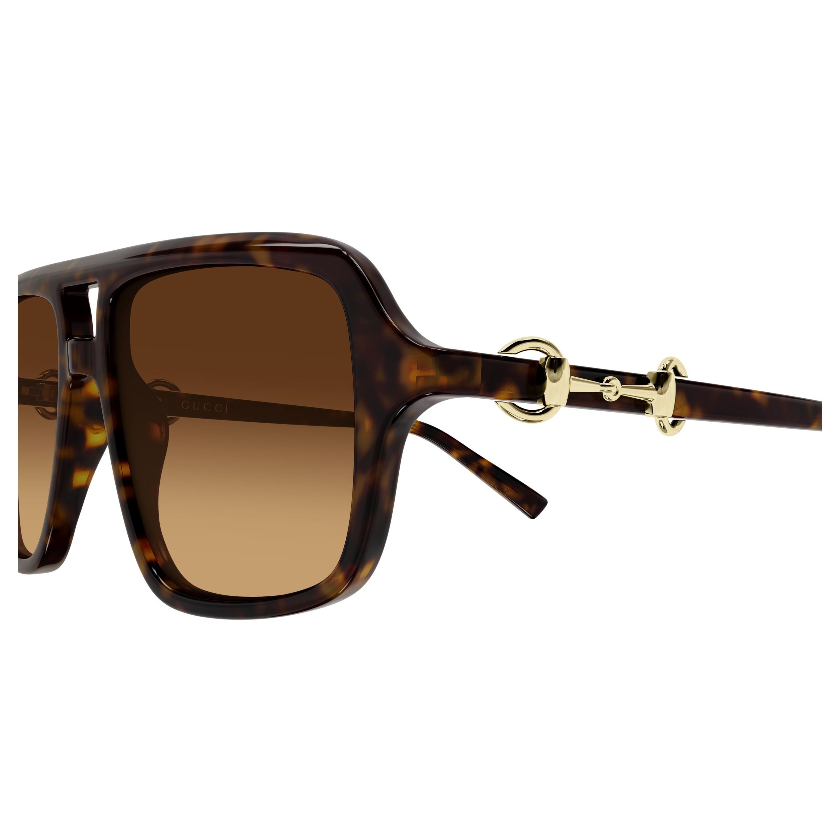 Oversized Square Tortoiseshell Sunglasses with Gradient Lenses