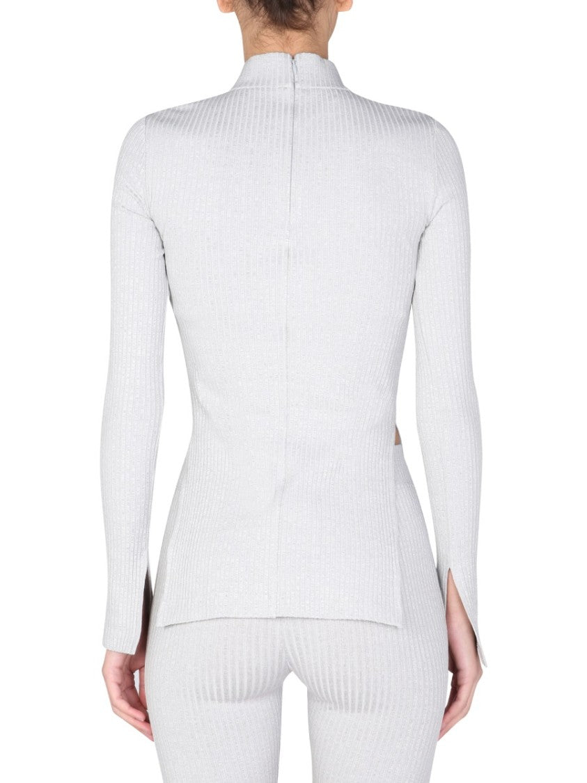 One-Shoulder Jersey T-Shirt With Cut-Out Detail