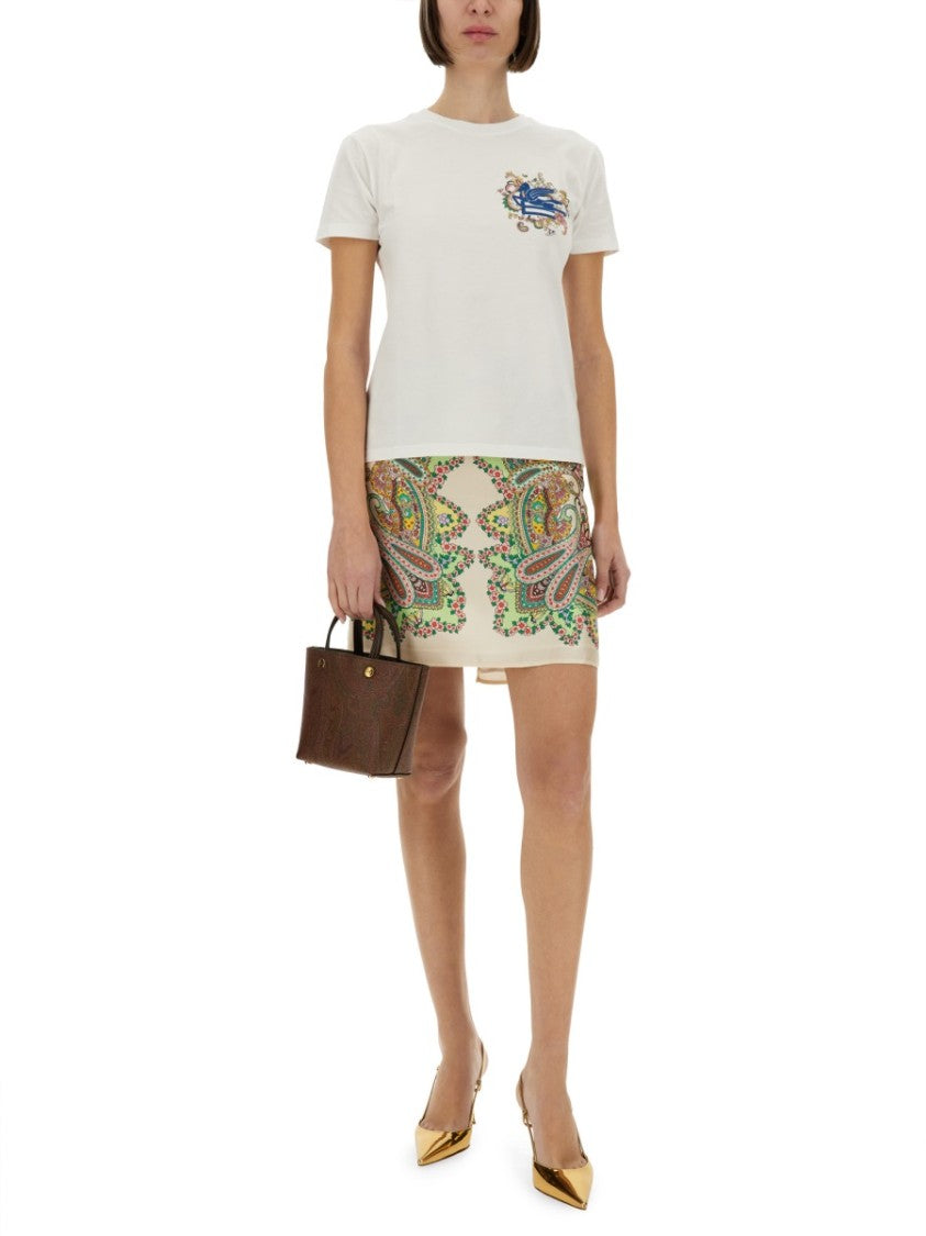 Classic White T-Shirt With Logo Design