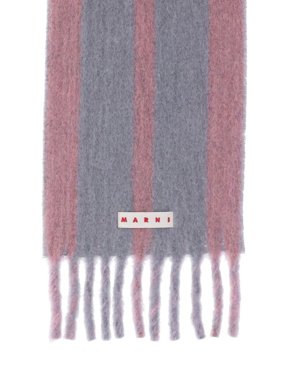 Striped Logo Scarf – Pink