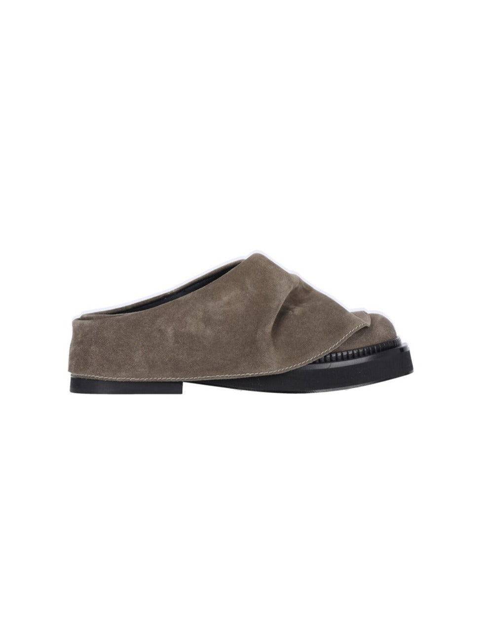 "Mini Robin" Mules – Taupe Suede
