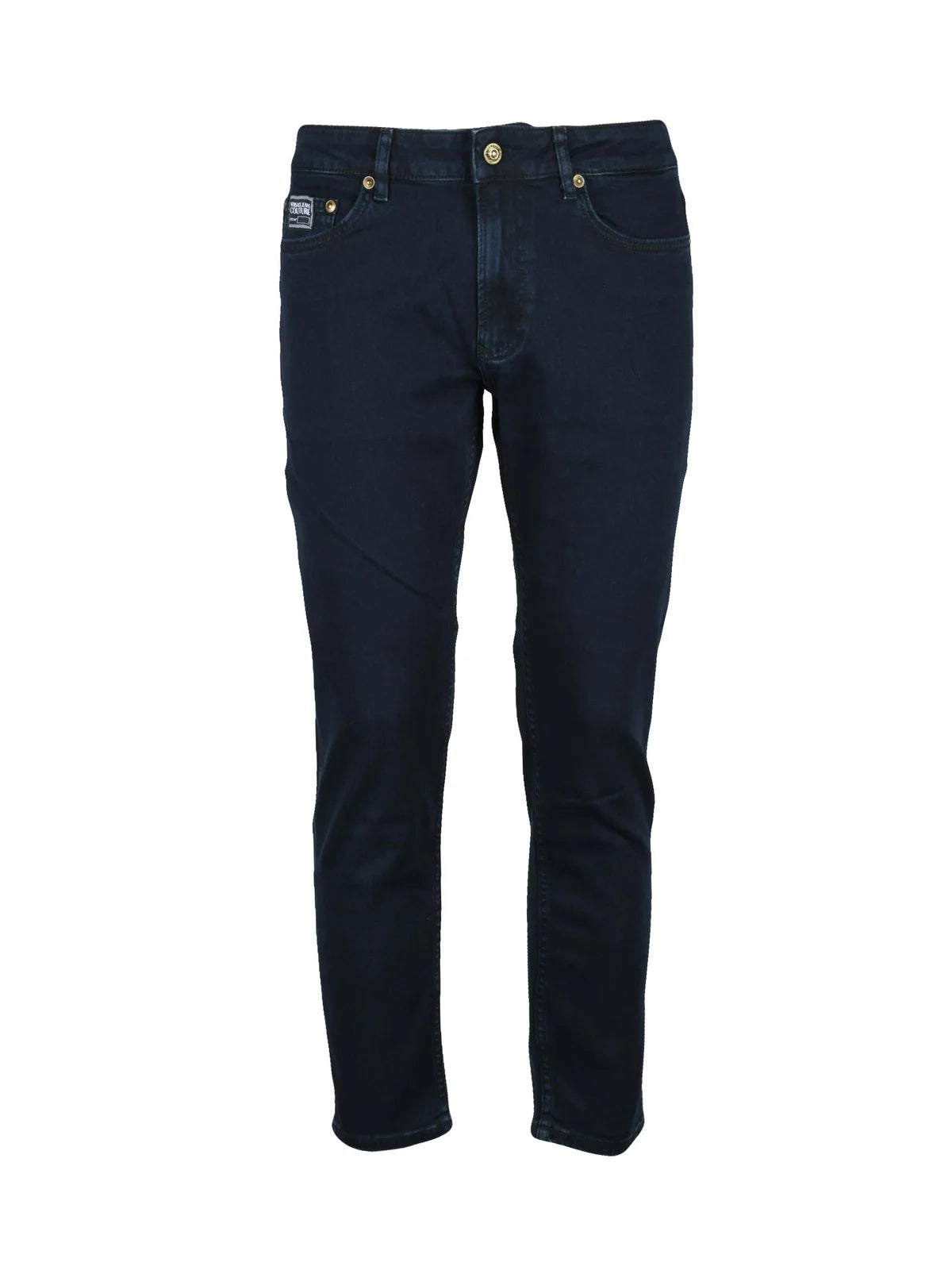 Blue Cotton Elastane Men Stretch Jeans
