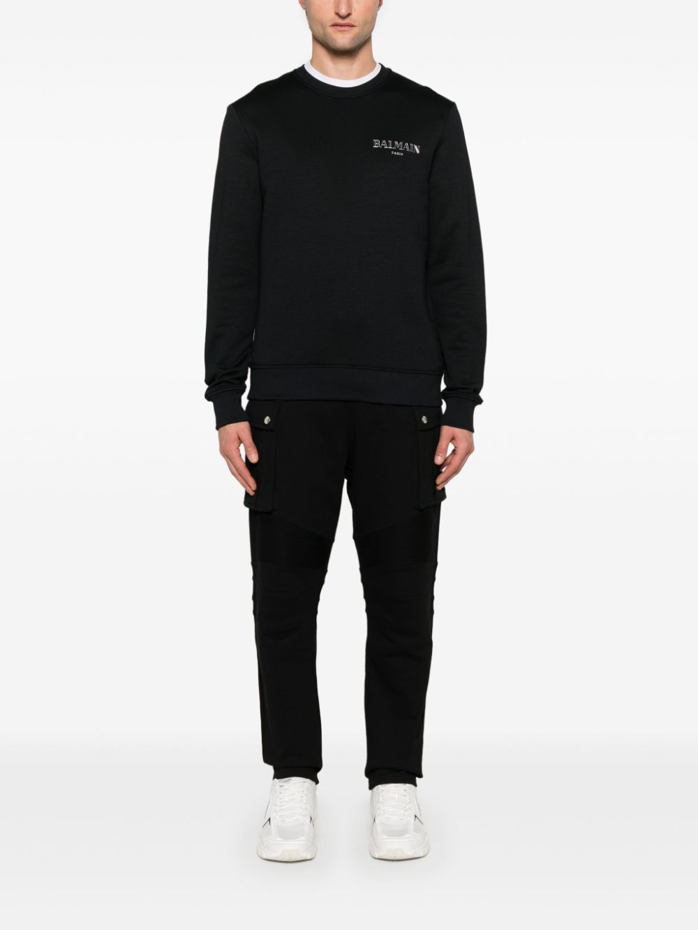 Black Trousers with Elasticated Drawstring
