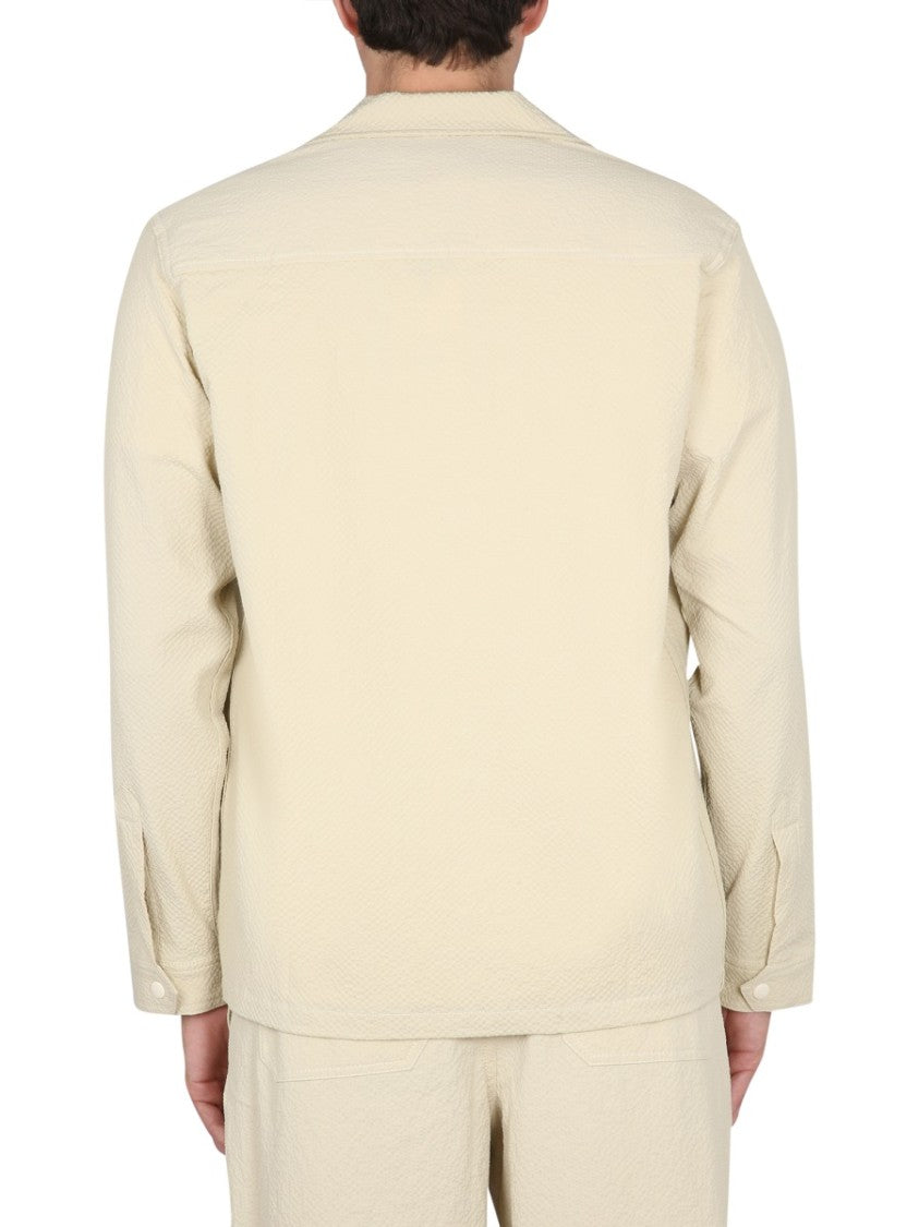 Bowling Neck Cotton Shirt
