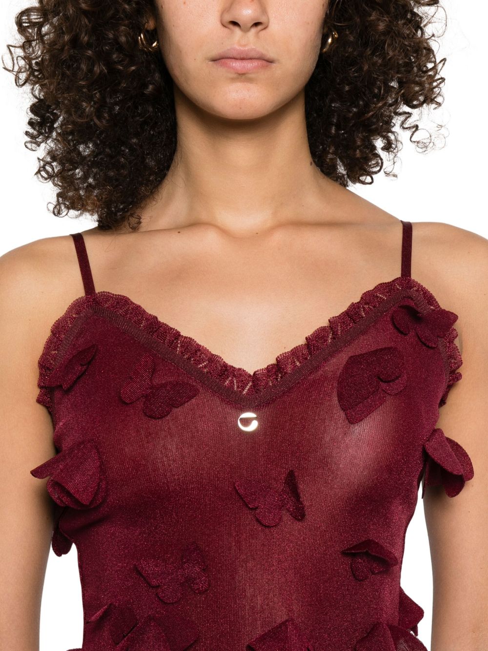 Burgundy Spaghetti Strap Top