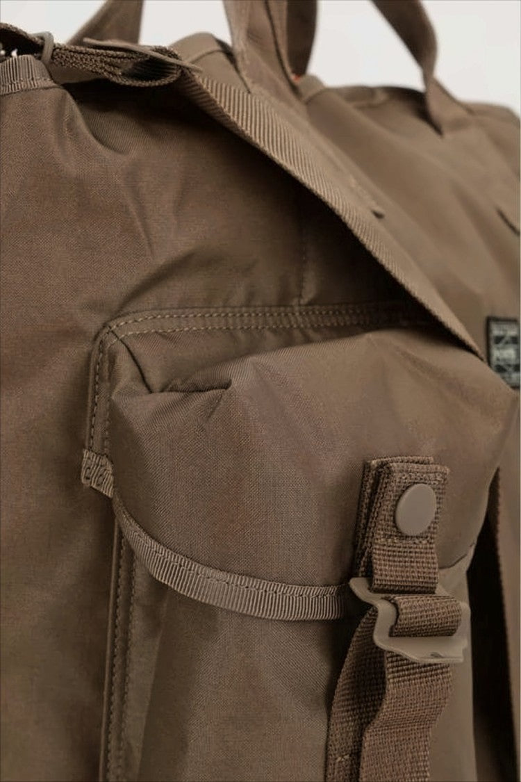 Spacious Nylon Crossbody Bag with Flap