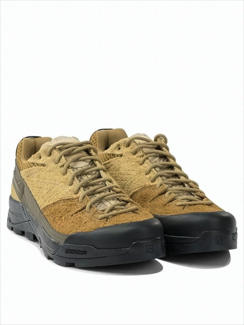 Textured Tan and Brown Sneakers