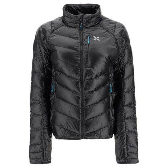 Diagonal Stitch Lightweight Padded Jacket with High Collar