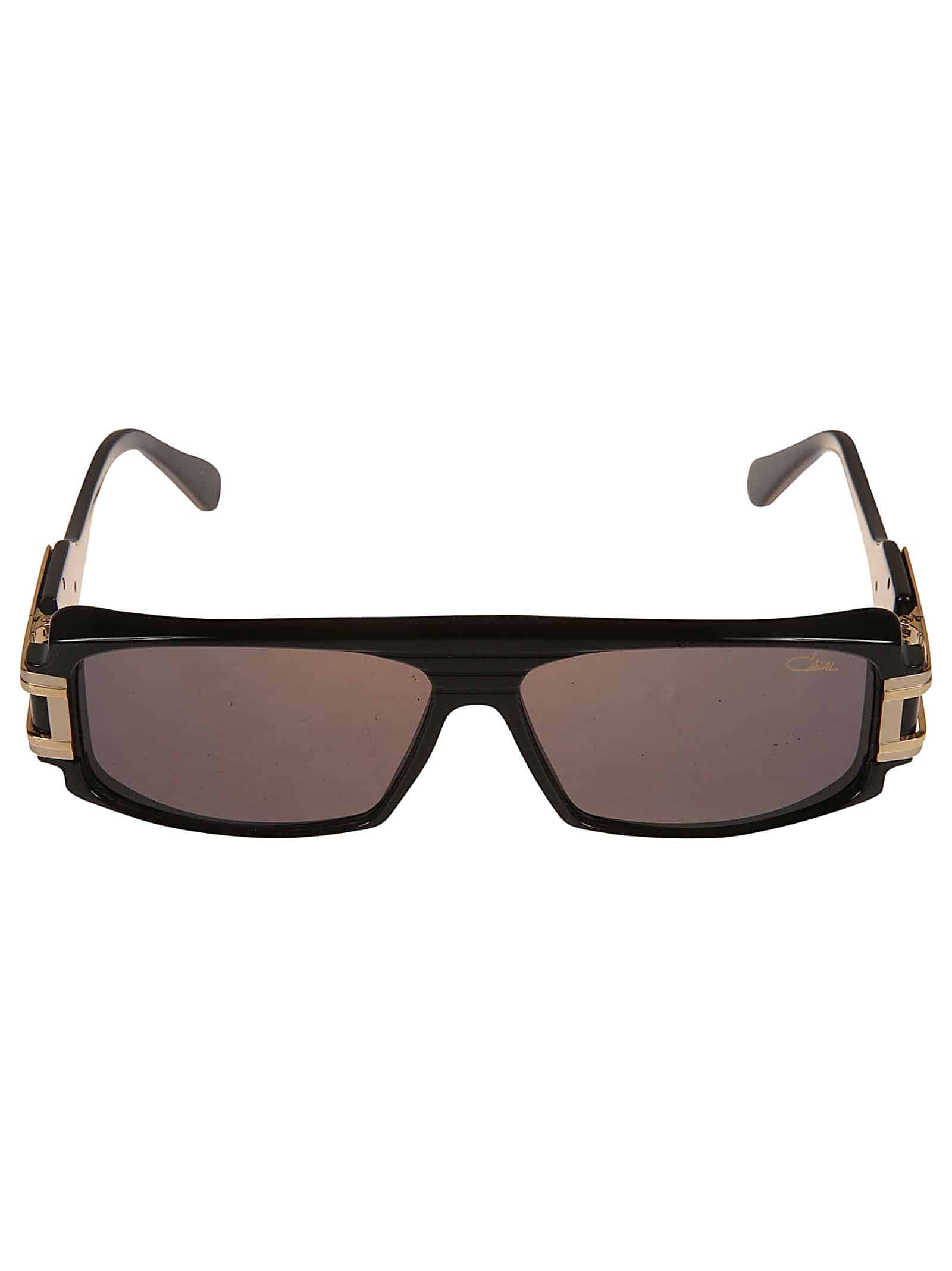 164/3 Rectangular Sunglasses with Gold Accents and Dark Lenses