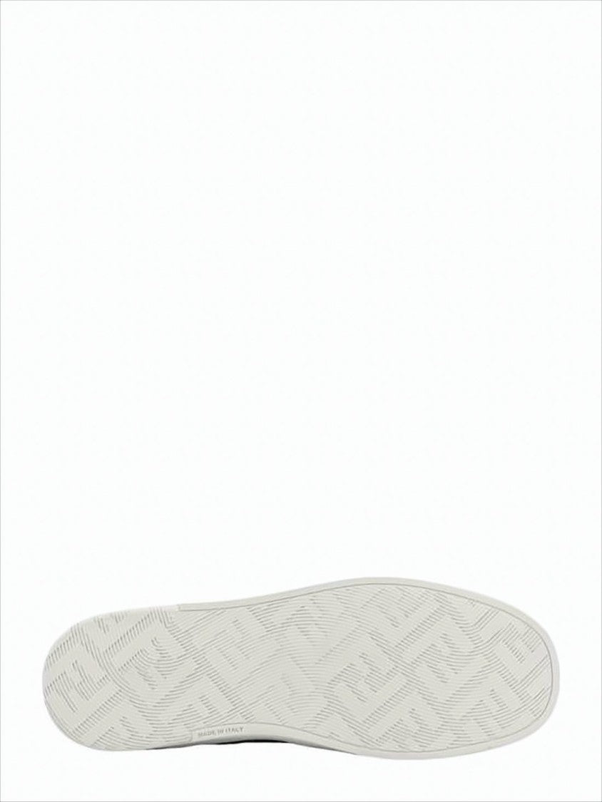 Low-Top Sneakers with Textured Suede and Leather Design