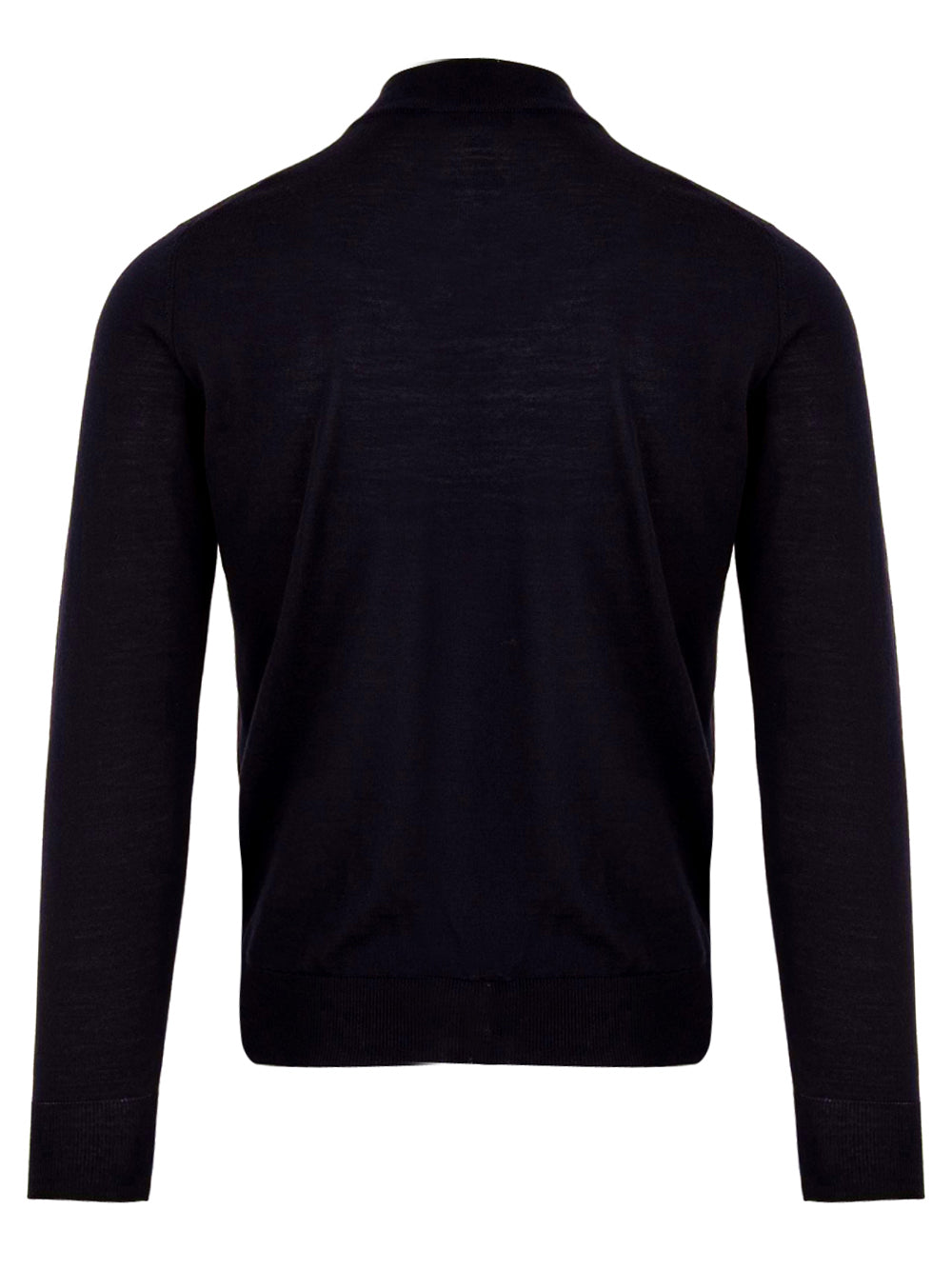 Navy Blue Merino Wool Turtleneck Sweater