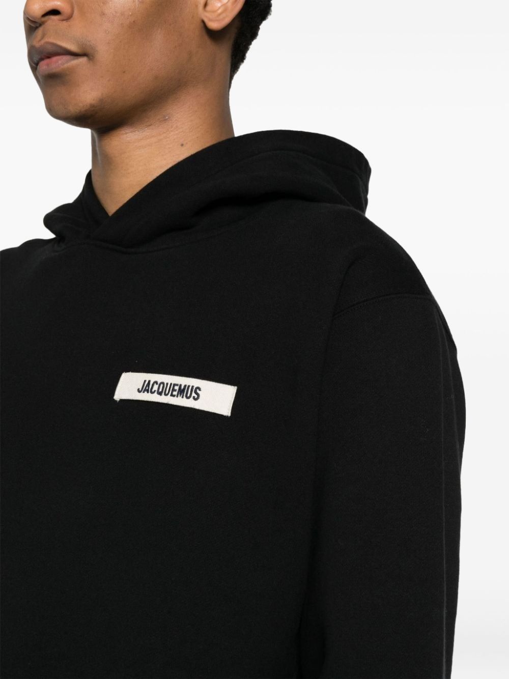 Hooded Sweater with Logo Patch