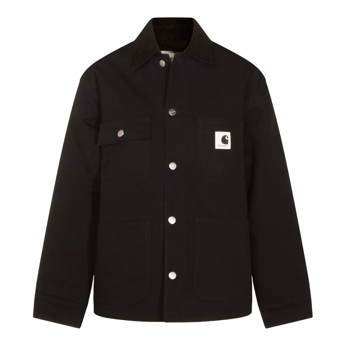 Structured Black Jacket with Button-Down Front