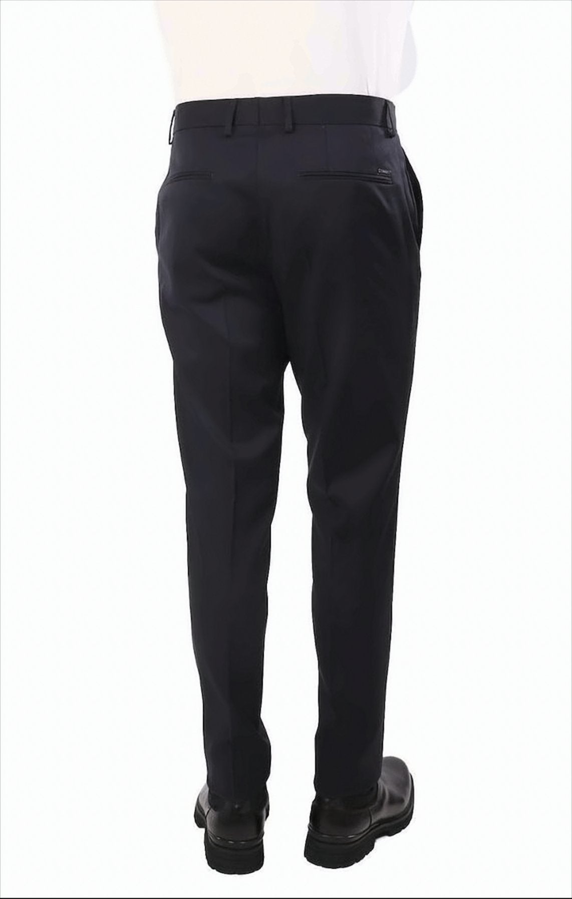 Tailored Black Chinos With Straight Leg