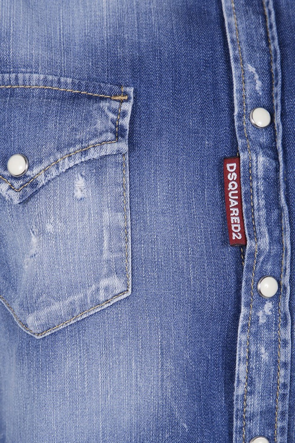 Denim Shirt With Chest Pockets