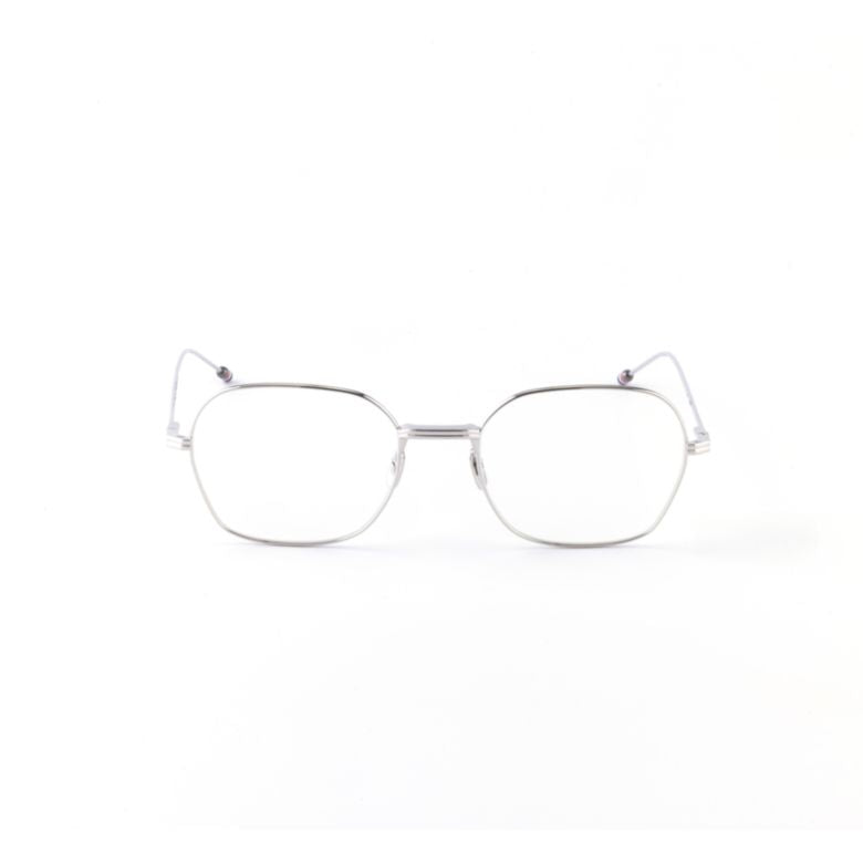 Ueo945a Silver-Tone Geometric Frame Eyeglasses