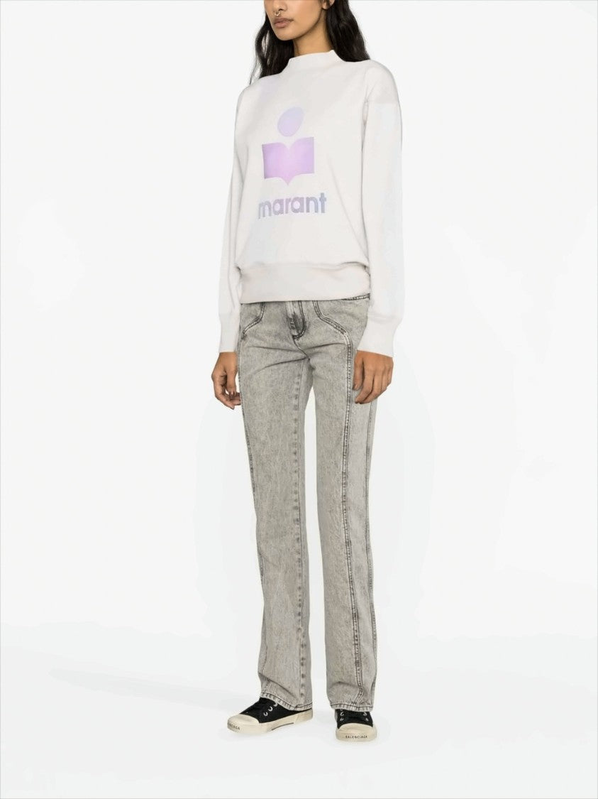 Relaxed-Fit Sweatshirt With Gradient Logo Print