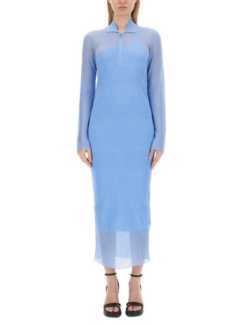 Ribbed Knit Midi Dress