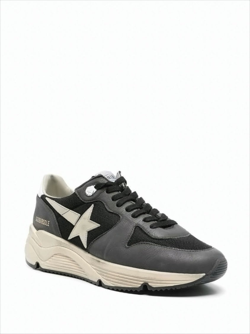 Chunky Sole Sneakers With Off-White Accents