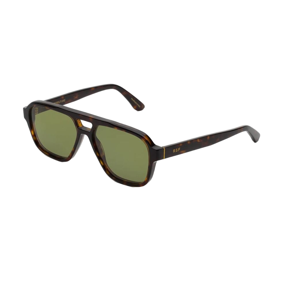 Maneval Havana Havana Acetate Pilot Sunglasses