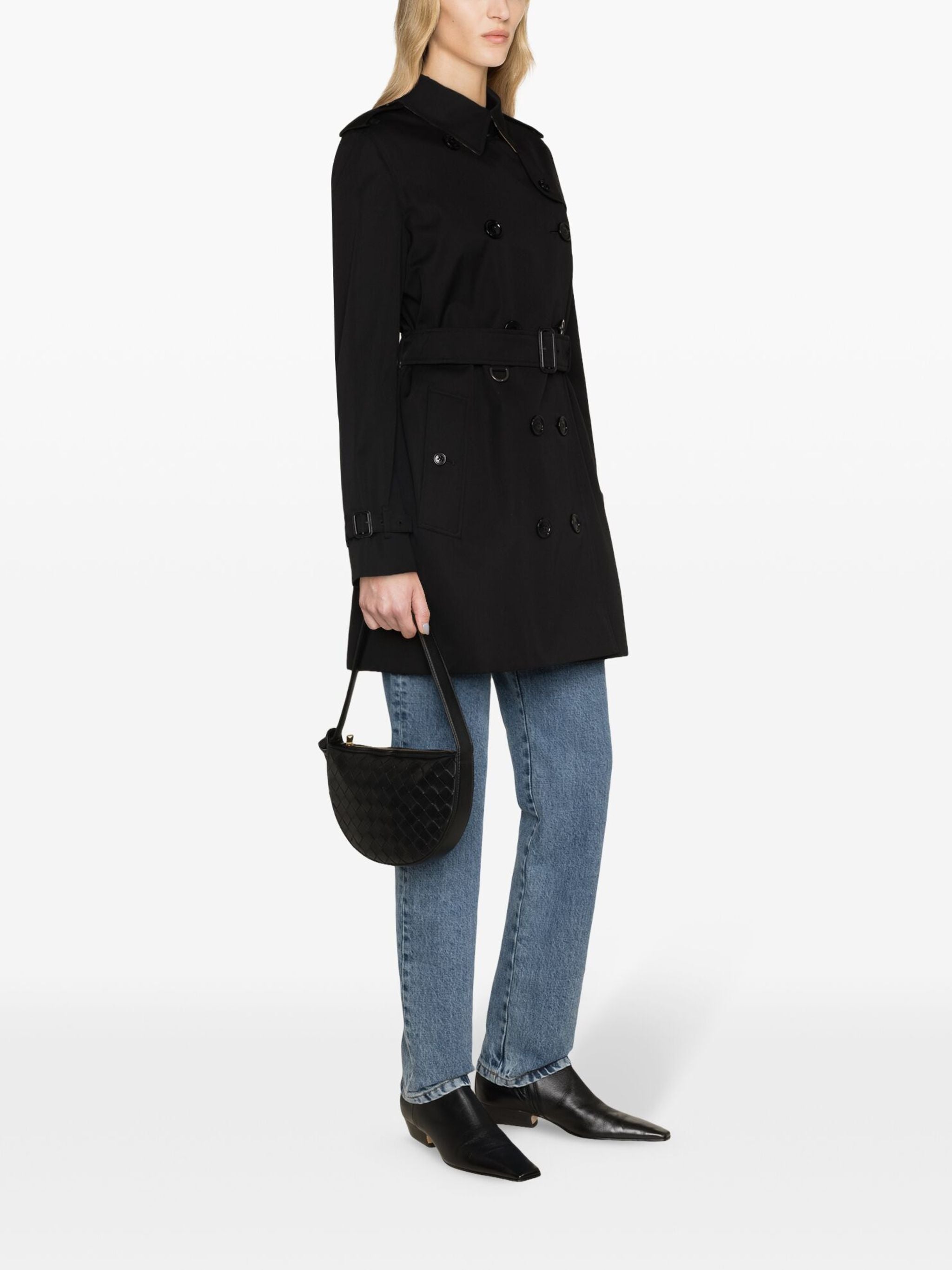 Kensington Double-Breasted Cotton Gabardine Trench