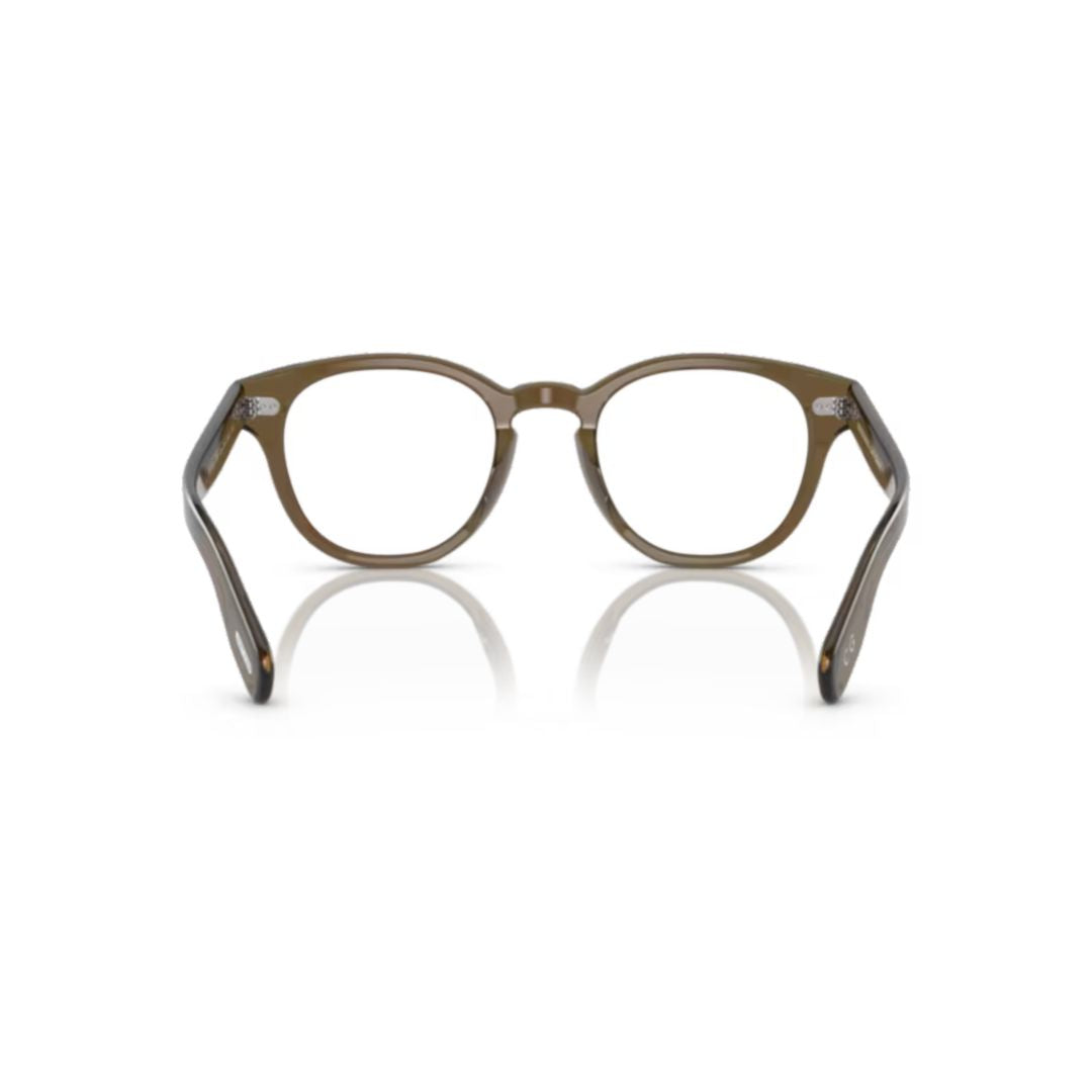 0ov5413u Rounded Acetate Eyeglasses with Keyhole Bridge