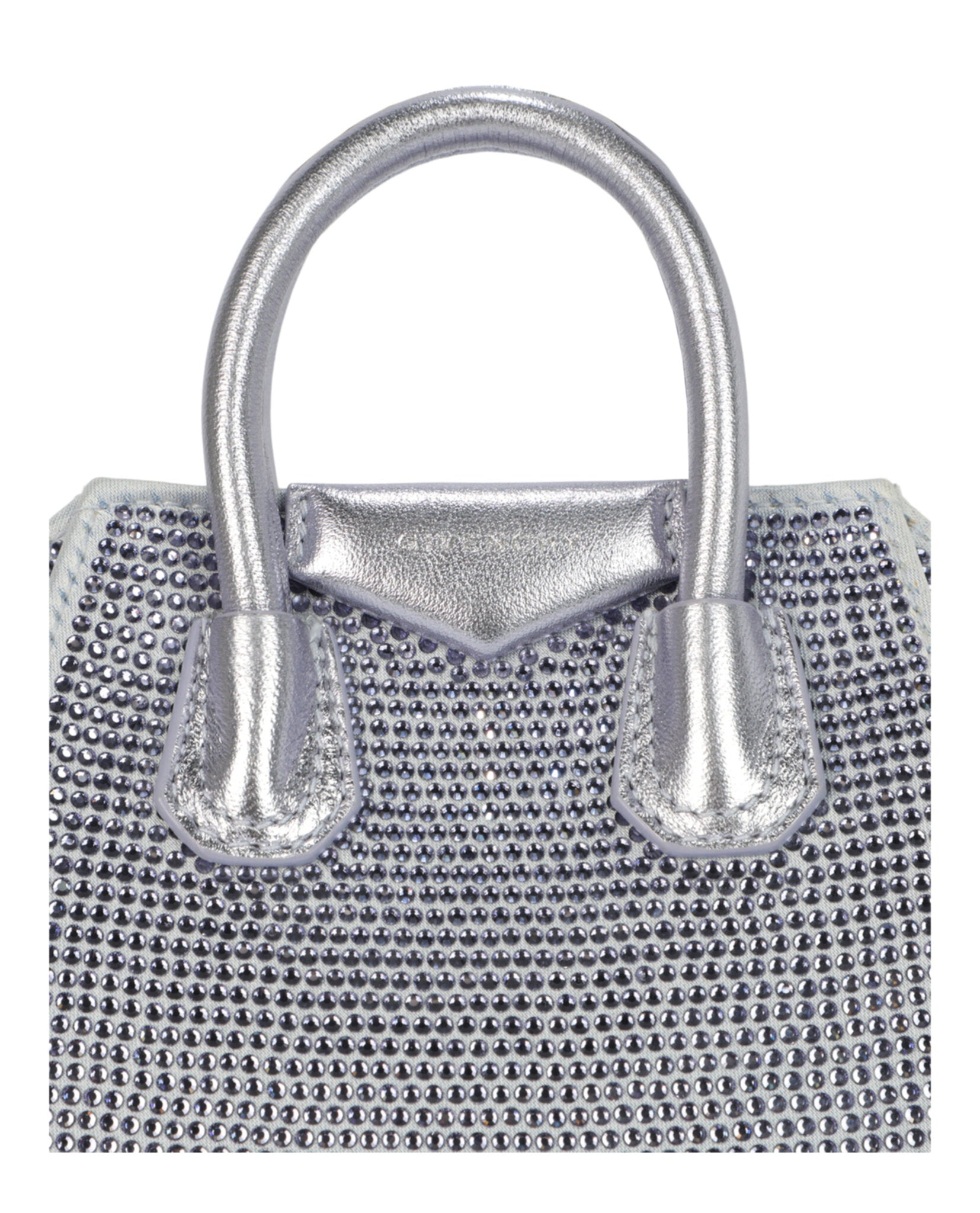 Micro Anitgona Bag In Satin With Strass