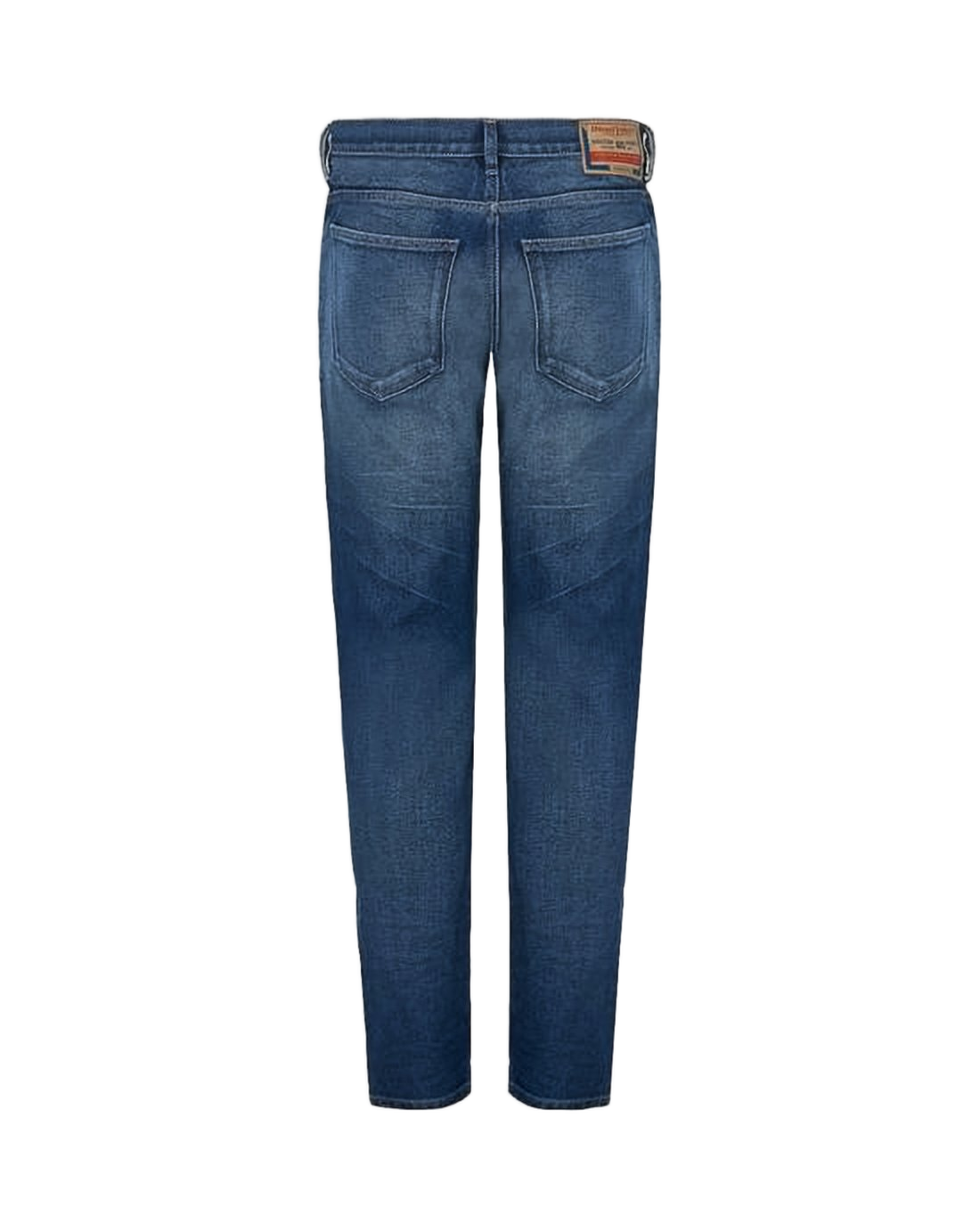 Tapered Denim Pants with Subtle Fading