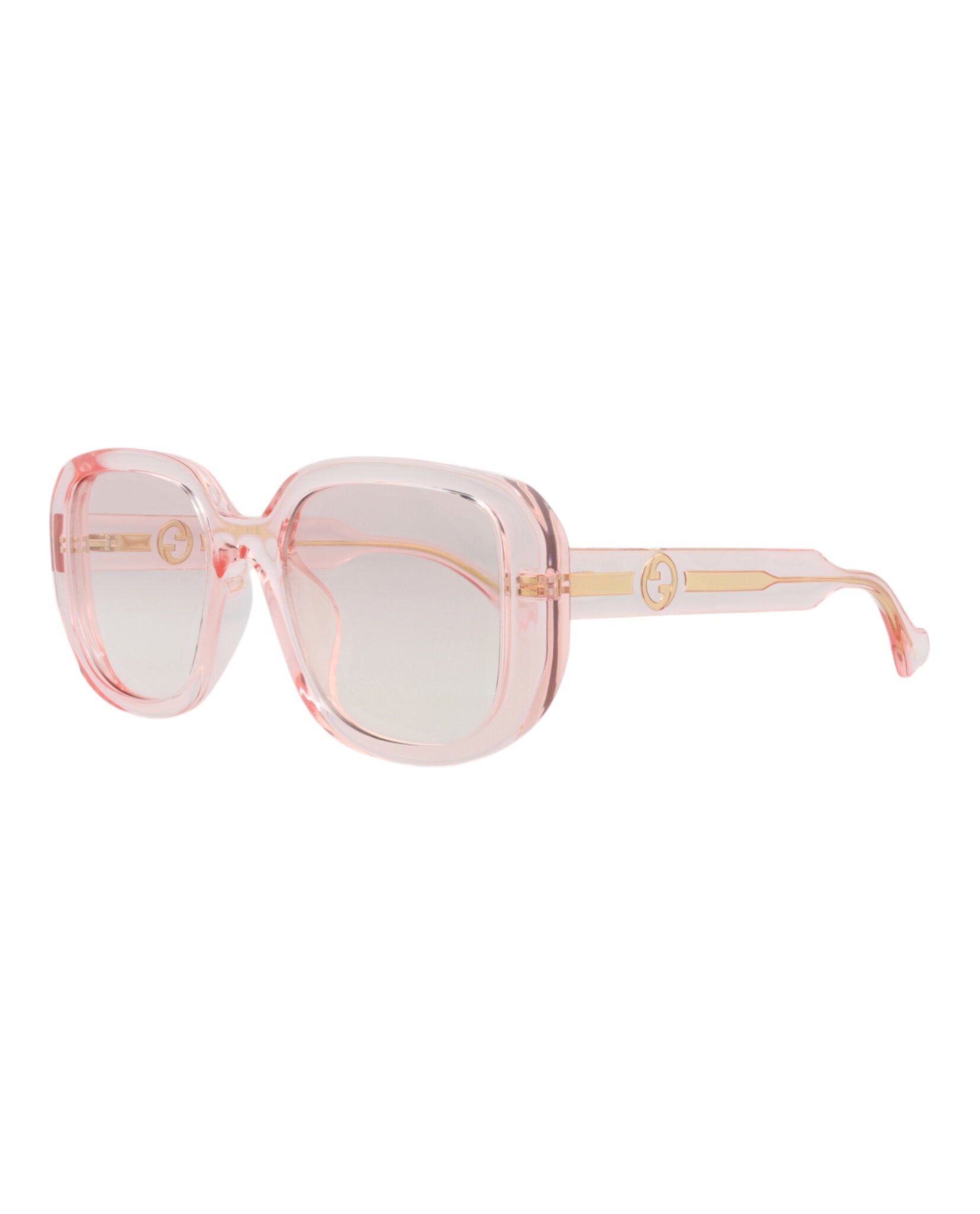 Square-Frame Injection Sunglasses