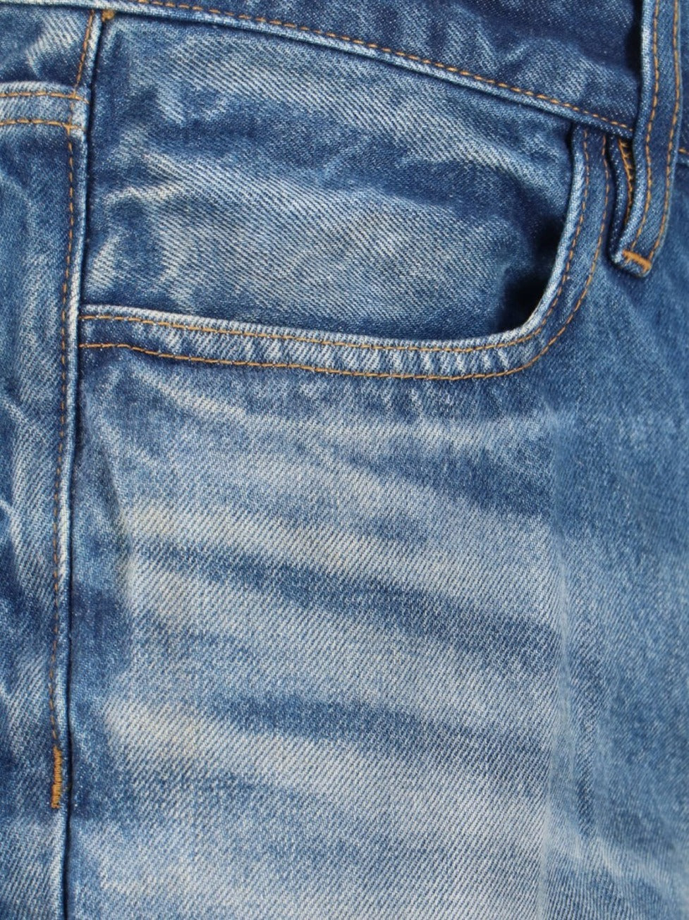 Straight Logo Jeans – Blue