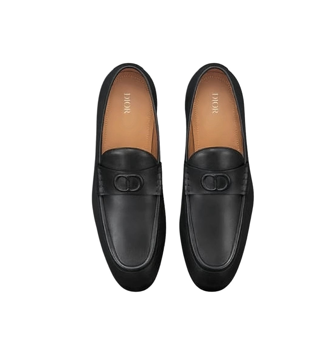 Minimalist Black Calf Leather Loafers