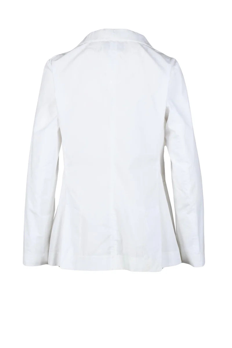 Single-Breasted Jacket - White