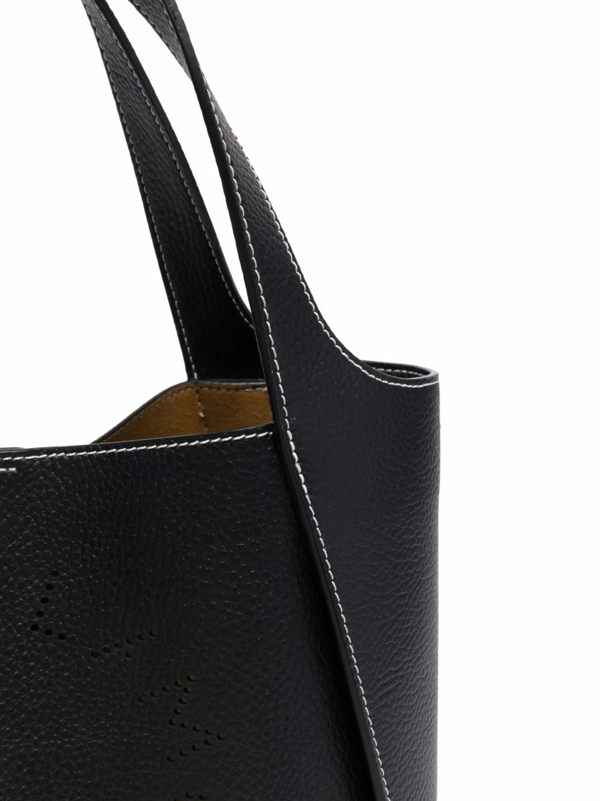 Structured Logo Crossbody Tote Bag With Dual Handles