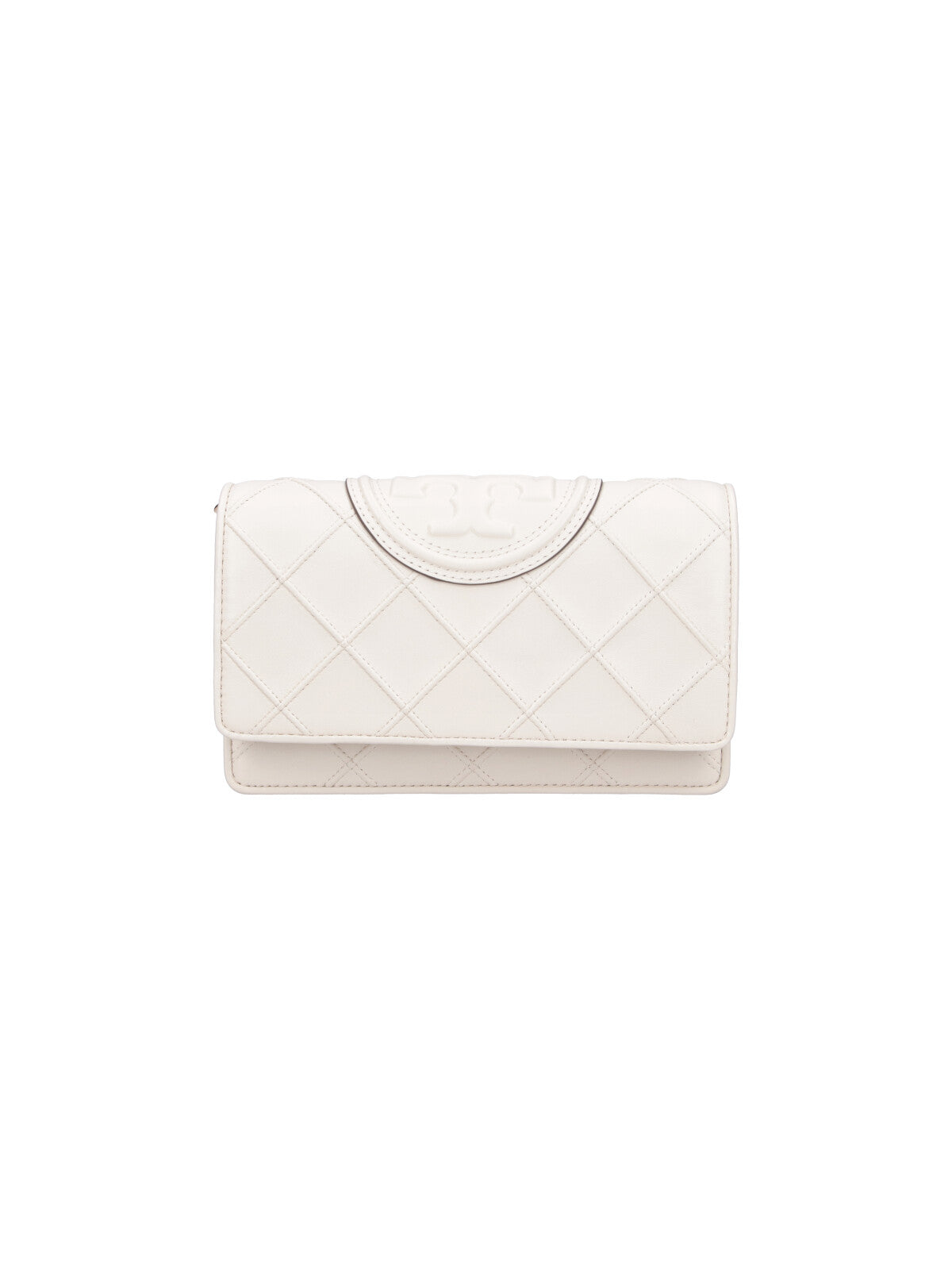 Cream Fleming Quilted Leather Wallet