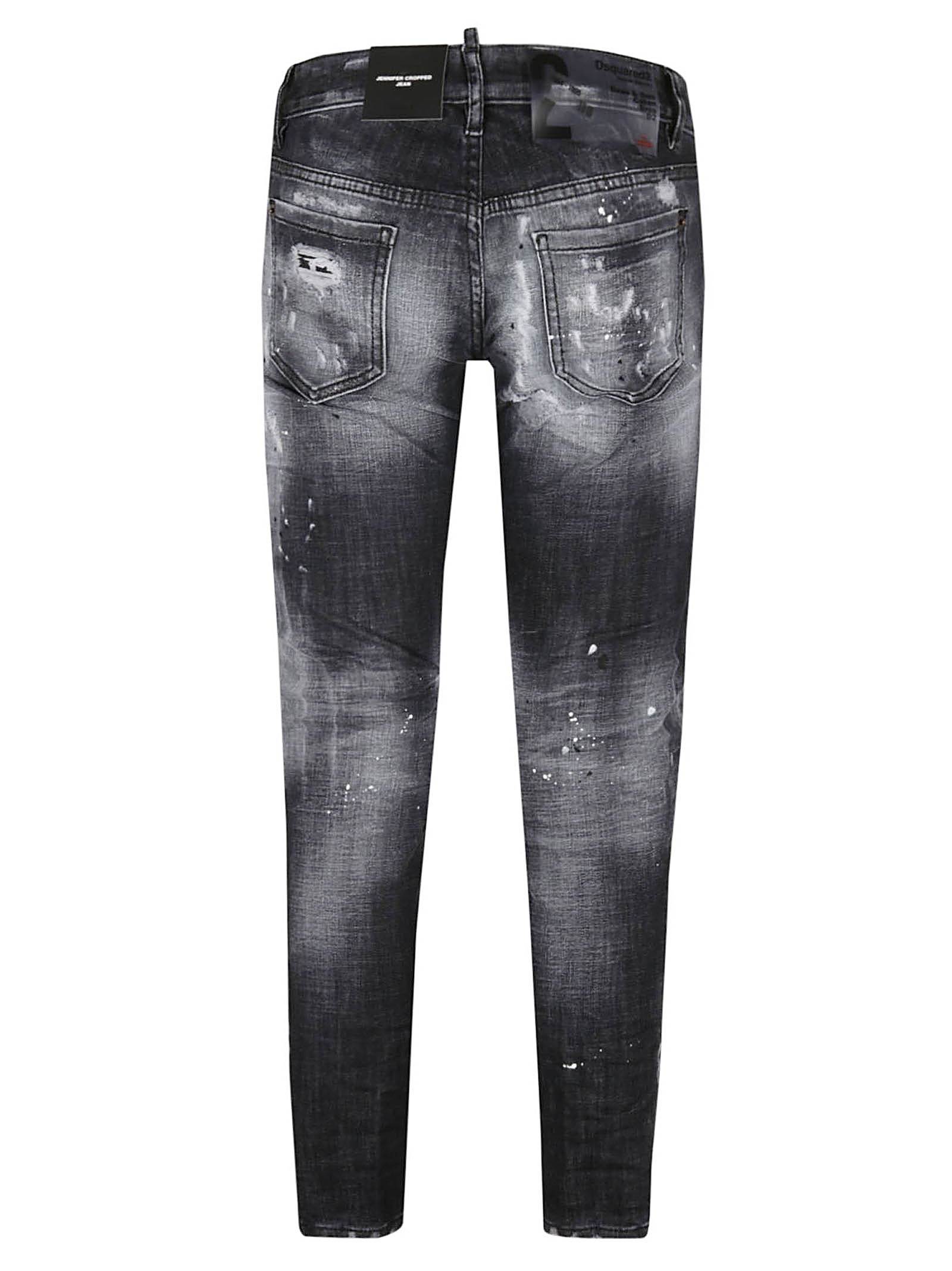 Fitted Black Denim Jeans