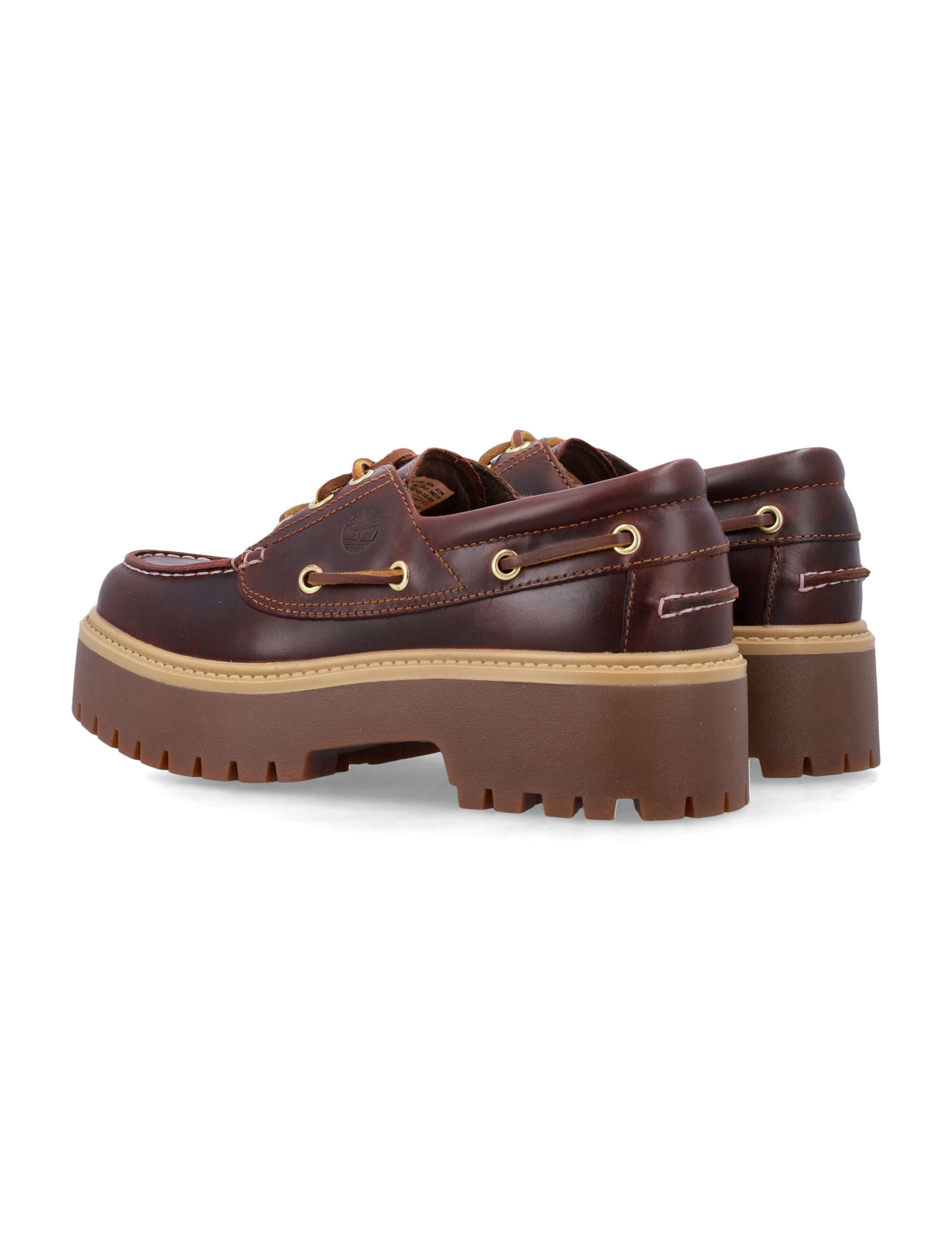 Stone Street Women’S Dark Brown Platform Boat Shoe