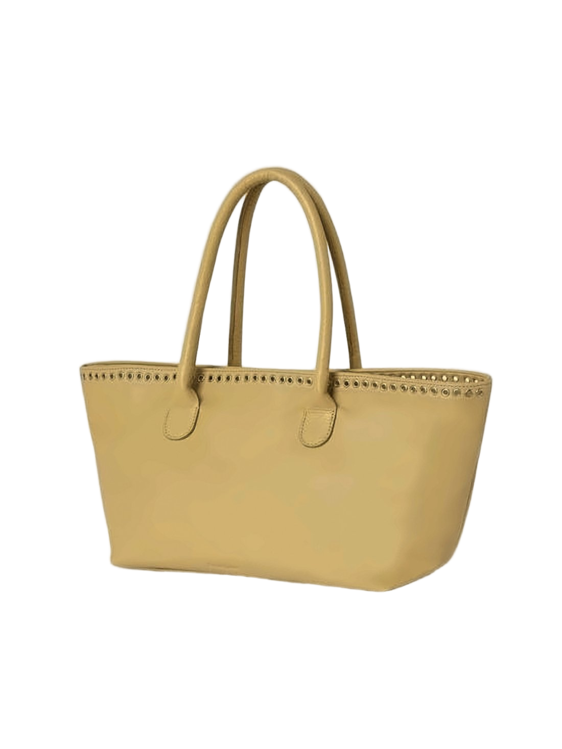 Structured Brown Leather Shoulder Bag