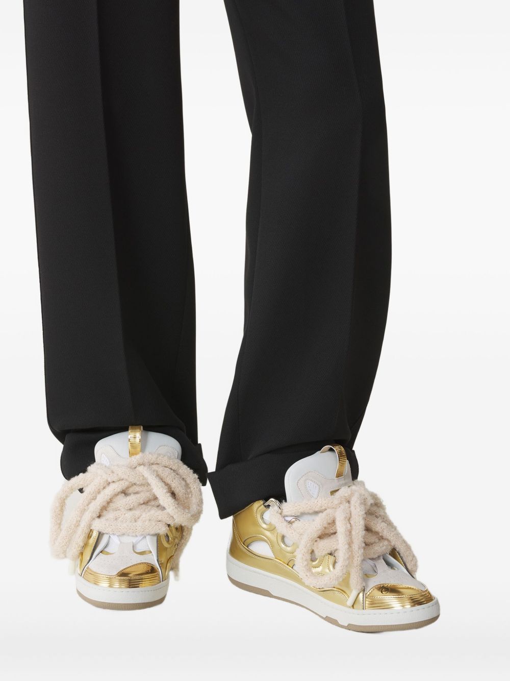 Metallic Gold Sneakers