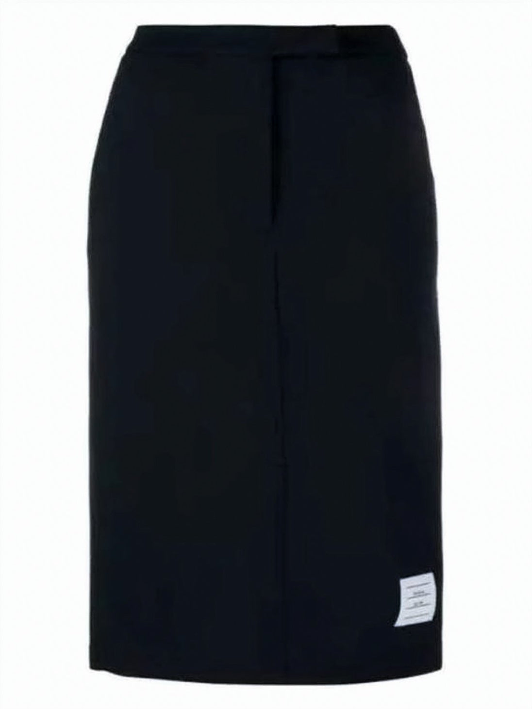 Tailored Black Midi Skirt with Minimalist Design