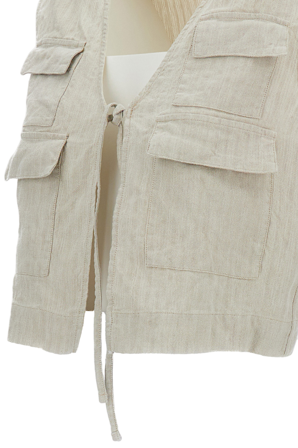 Herringbone-Effect Gilet