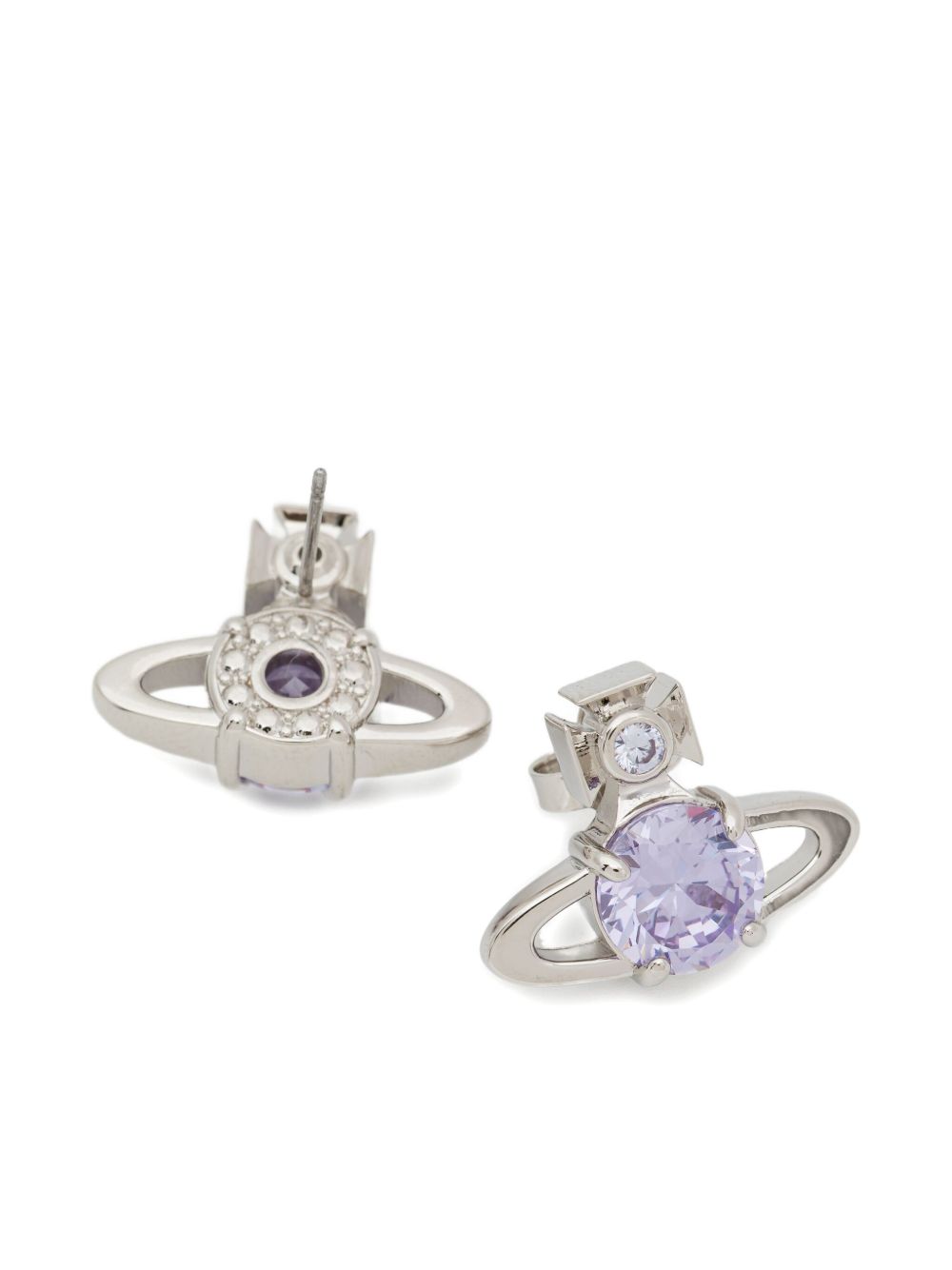 Polished Silver-Tone Earrings