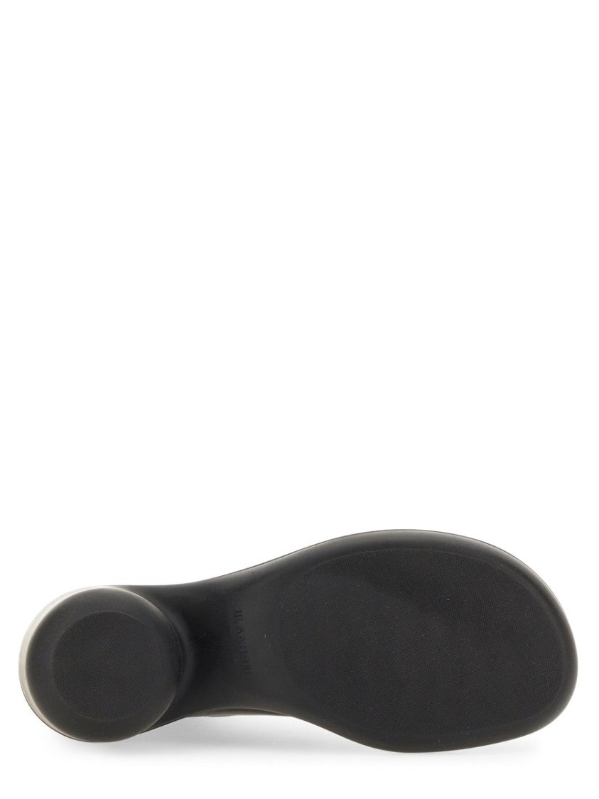 Black Leather Boots With Round Toe