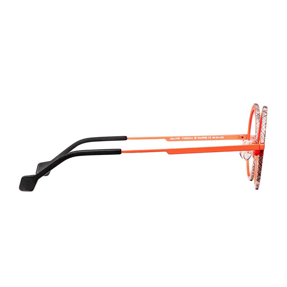 Ellipsis Coral Orange Titanium Sunglasses