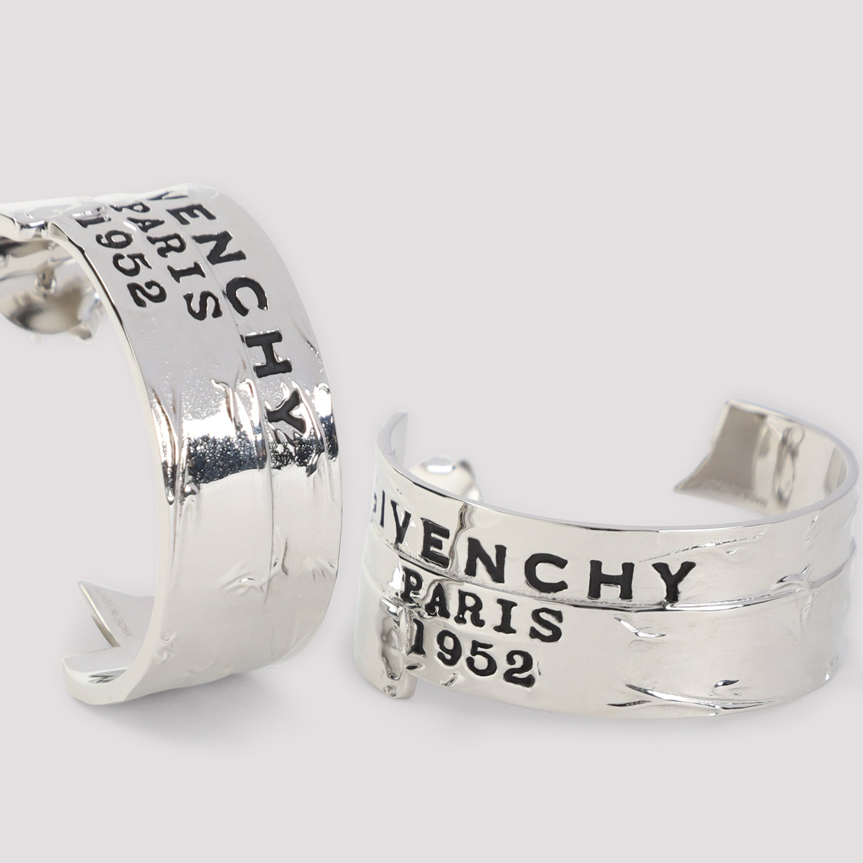 Open-Ended Metallic Hoop Earrings