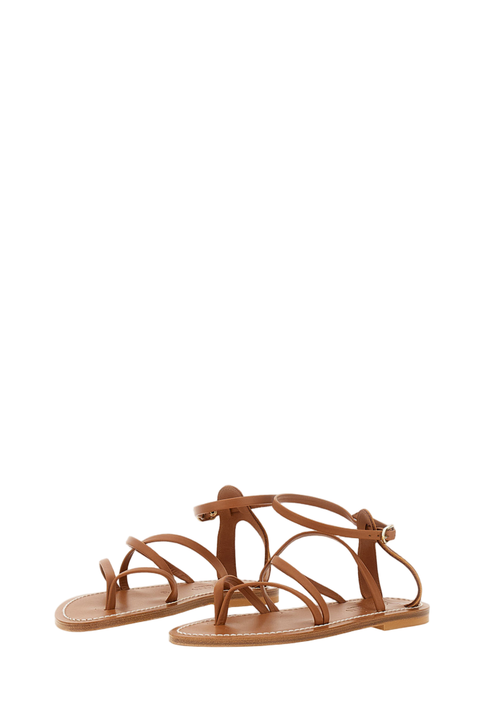 Brown Epicure Leather Thong Sandals