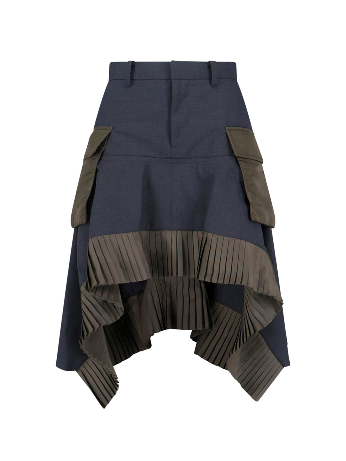 Versatile Grey Skirt With Smooth Texture And Elegant Silhouette