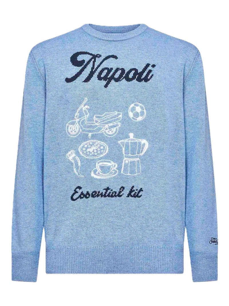 Light Blue Graphic Sweatshirt
