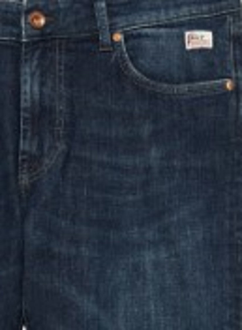 Real Wash Denim Jeans With Dark Wash
